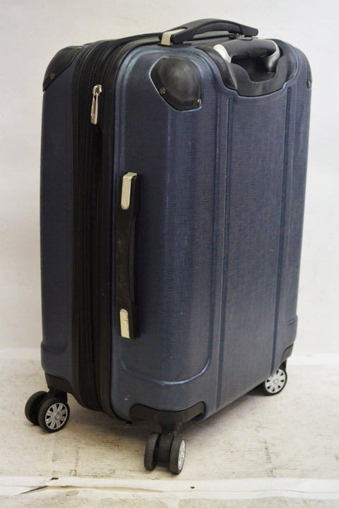 $260 Ricardo Beverly Hills 21" Hardcase Expandable Spinner Carry On Luggage Blue