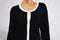 Charter Club Women's Button-Front Cardigan Jacket Black White Trim Plus Size 2X