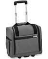 $280 New London Fog Southbury 15" Wheeled Under-Seat Carry-On Bag Gray