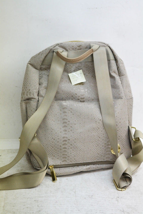 Vince Camuto Loma Snakeskin Carry-On Backpack Beige/Tan