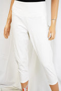 New Style&Co. Women White Skinny Stretch Tummy Control Capri Pants Plus Size 1X - evorr.com