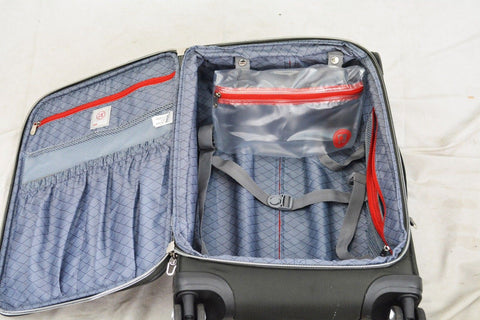 $180 REVO Evolution 21" Spinner Suitcase Gray Carry On Luggage