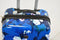 $340 NEW TAG Pop Art 20'' Carry On Hard Luggage Suitcase Floral Garden Blue