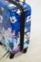 $340 NEW TAG Pop Art 20'' Carry On Hard Luggage Suitcase Floral Garden Blue