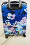 $340 NEW TAG Pop Art 20'' Carry On Hard Luggage Suitcase Floral Garden Blue
