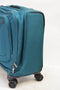 $240 New Delsey Helium Breeze 6.0 Spinner Tote Under seat Travel Bag Teal Green