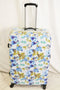 $340 TAG Pop Art 28'' Hard Shell Luggage Expandable Suitcase White Blue Floral