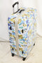 $340 TAG Pop Art 28'' Hard Shell Luggage Expandable Suitcase White Blue Floral