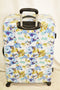 $340 TAG Pop Art 28'' Hard Shell Luggage Expandable Suitcase White Blue Floral