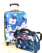 $340 NEW TAG Pop Art 20'' Carry On  2 Piece Hard Luggage Suitcase Floral Garden