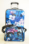 $340 NEW TAG Pop Art 20'' Carry On  2 Piece Hard Luggage Suitcase Floral Garden