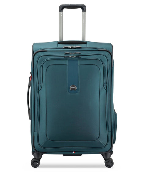 $360 DELSEY Helium Breeze 6.0 25" Soft Expandable Spinner Suitcase Luggage Teal