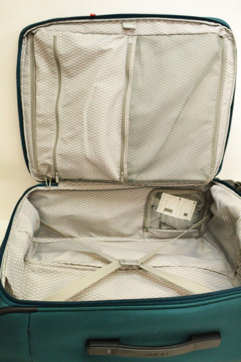 $360 DELSEY Helium Breeze 6.0 25" Soft Expandable Spinner Suitcase Luggage Teal