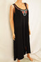 $70 New NY Collection Women Black Hi Low Embellished Midi Dress Plus Size 2X