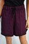 $79 New Ideology Women's Dark Purple Pull on Performance Active Shorts Plus 3X