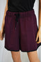 $79 New Ideology Women's Dark Purple Pull on Performance Active Shorts Plus 3X