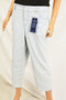 $89 Charter Club Women's Blue Striped Bristol Capri cropp Jeans Denim Plus 14W