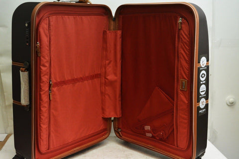 $660 NEW Delsey Chatelet Plus 28" Hardside Spinner Travel Suitcase Luggage Brown