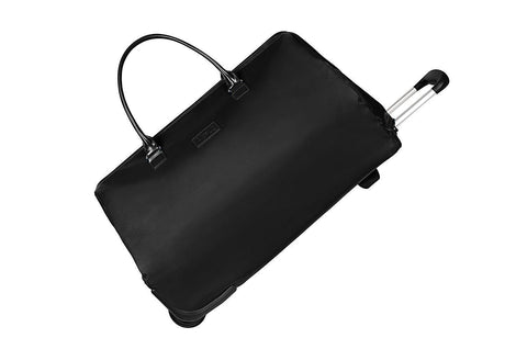 $190 NEW Lipault Lady Plume Wheeled Weekend Travel Bag Black Suitcase Luggage