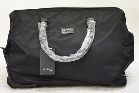 $190 NEW Lipault Lady Plume Wheeled Weekend Travel Bag Black Suitcase Luggage
