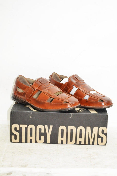 Neuf Stacy Adams Hommes Brighton - Closedtoe Pêcheur Chaussures Sandales Marron