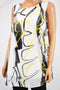 New Alfani Women's Sleeveless White Abstract-Printed Tunic Blouse Top Plus 20W