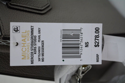 Michael Kors Femmes Gris Merceir Cuir Passe-Fil M Sac Sacoche