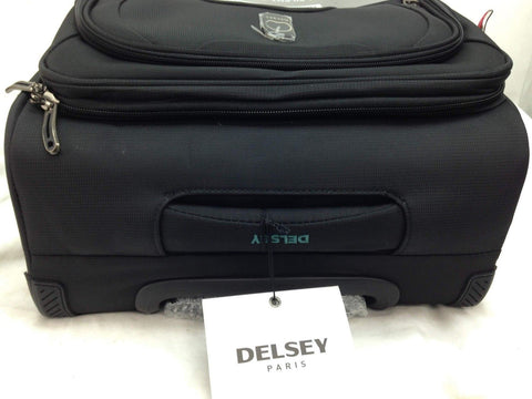 $260 NEW Delsey Helium 360 21" Expandable Spinner Carry-On Suitcase Black