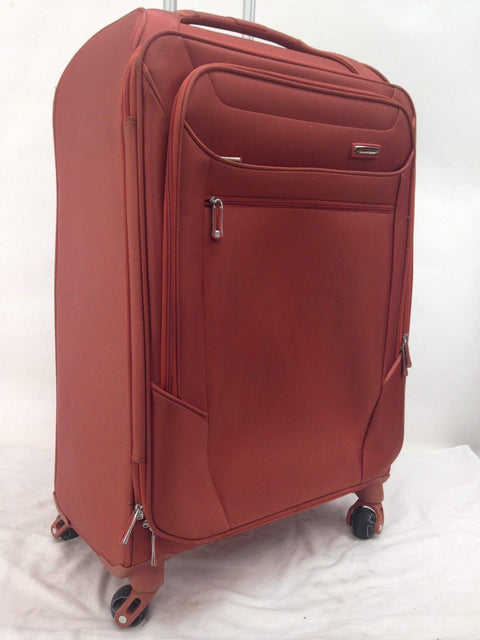$480 New Samsonite Sphere Lite 2 25" Expandable Spinner Suitcase Orange Luggage