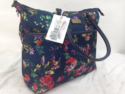 New Jessica Simpson Preppy French Floral Tote Travel Bag