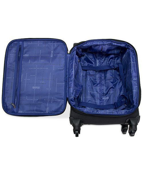 $280 New Kenneth Cole Reaction Going Places 20" Carry On Luggage Suitcase Black