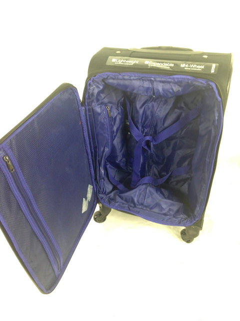 $280 New Kenneth Cole Reaction Going Places 20" Carry On Luggage Suitcase Black