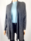 $79 Charter Club Women's Pleated Long Sleeve Front Open Cardigan Sweater Shrug L