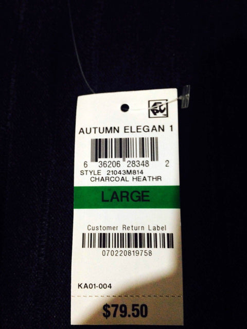 $79 Charter Club Women's Pleated Long Sleeve Front Open Cardigan Sweater Shrug L
