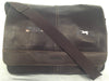 $300 Kenneth Cole Reaction Colombian Leather Single Gusset Laptop Bag Brown