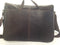 $300 Kenneth Cole Reaction Colombian Leather Single Gusset Laptop Bag Brown