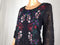 $89 New Charter Club Women's 3/4 Sleeve Black Embroidery Lace Blouse Top XL