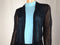 Charter Club Women Pointelle 3/4 Sleeve Front-Open Cardigan Shrug Black Medium M