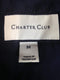 $69 Charter Club Women's Blue Velour Dots Sleeveless Puffer Vest Jacket Size M