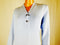 $79 Karen Scott Women's Clasp Henley Neck Water Blue Sweater Long Sleeve Size XL