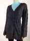 $69 New Style&Co. Women Scalloped Long Sleeve Button Front Cardigan Sweater XXL