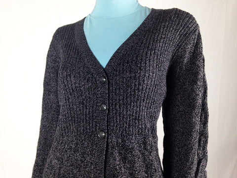 $69 New Style&Co. Women Scalloped Long Sleeve Button Front Cardigan Sweater XXL