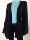 $69 New Style&Co. Women's Long Sleeve Front Open Bell Sleeve Cardigan Black 2XL