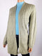 New Karen Scott Womens Long Sleeve Front Open Cardigan Shrug Cable Knit Green XL