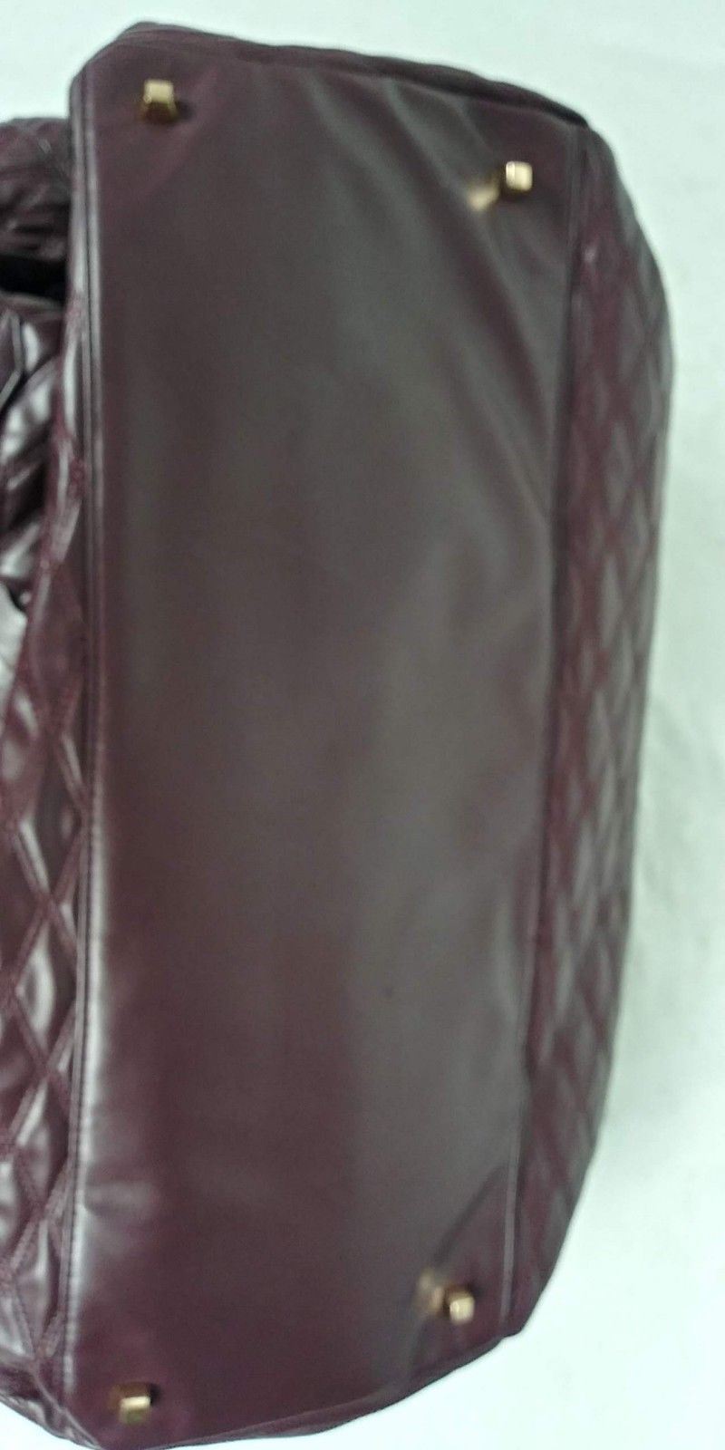 250 DKNY Allure Quilted Barrel Duffle Large Travel Bag Suitcase Gray