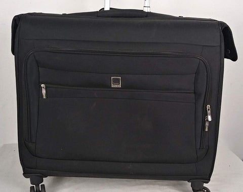 $360 Delsey Helium Sky Trolley Suit Garment Bag Luggage Suitcase Black Spinner