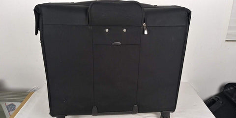 $360 Delsey Helium Sky Trolley Suit Garment Bag Luggage Suitcase Black Spinner
