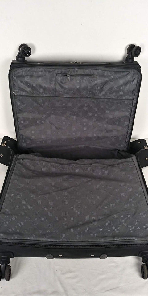 $360 Delsey Helium Sky Trolley Suit Garment Bag Luggage Suitcase Black Spinner