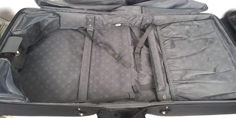 $360 Delsey Helium Sky Trolley Suit Garment Bag Luggage Suitcase Black Spinner