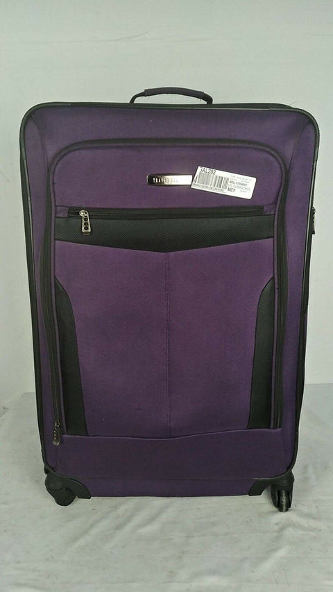 $340 Travel Select Segovia 28" Luggage Spinner Wheels Suitcase Purple Expandable